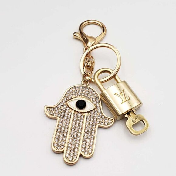Authentic Louis Vuitton Lock & Key with unbranded Bagcharm, Keycharm, Keychain - Picture 6 of 8